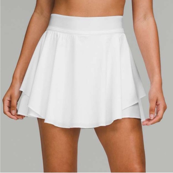 lululemon athletica Pants - White Lululemon Court Rival High-Rise‎ Tennis Skirt size 10